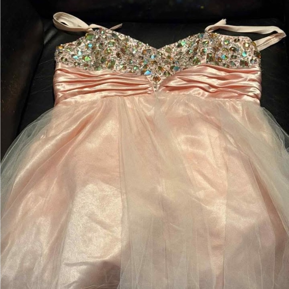 Elegant Pink Kids Dress with Sequins